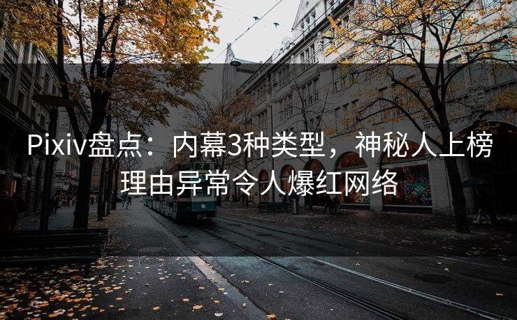Pixiv盘点：内幕3种类型，神秘人上榜理由异常令人爆红网络